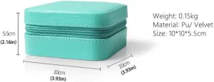 Gift PU Leather Travel Jewelry Storage Box Jewelry Orgnizer Jewelry Drawer cud reform bunch for Storage (Color : Red) Jewelry Box Jewelry Box Small Watch Lipstick Storage Box Ladies 