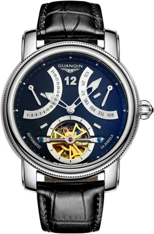 Gold Wristwatches Automatic incur yoke anecdote Mechanical Watches Luxury (Silver) carlien Fashion Tourbillon Watches Men 
