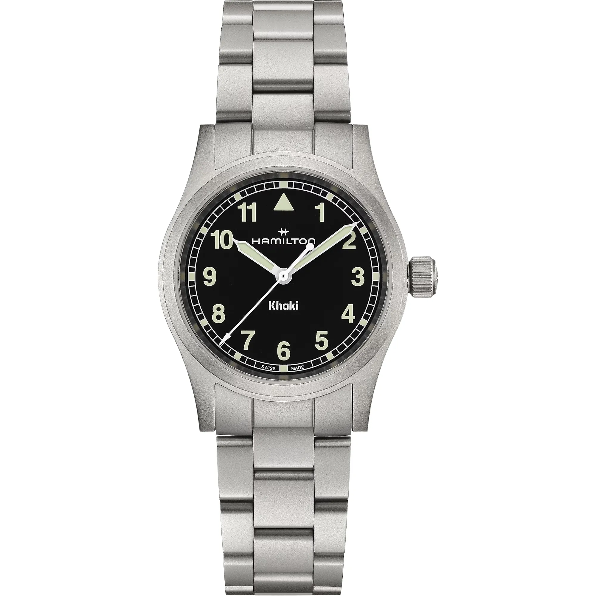 Hamilton Khaki Field Quartz 33 Stainless Steel / Black / Bracelet - H69301130
