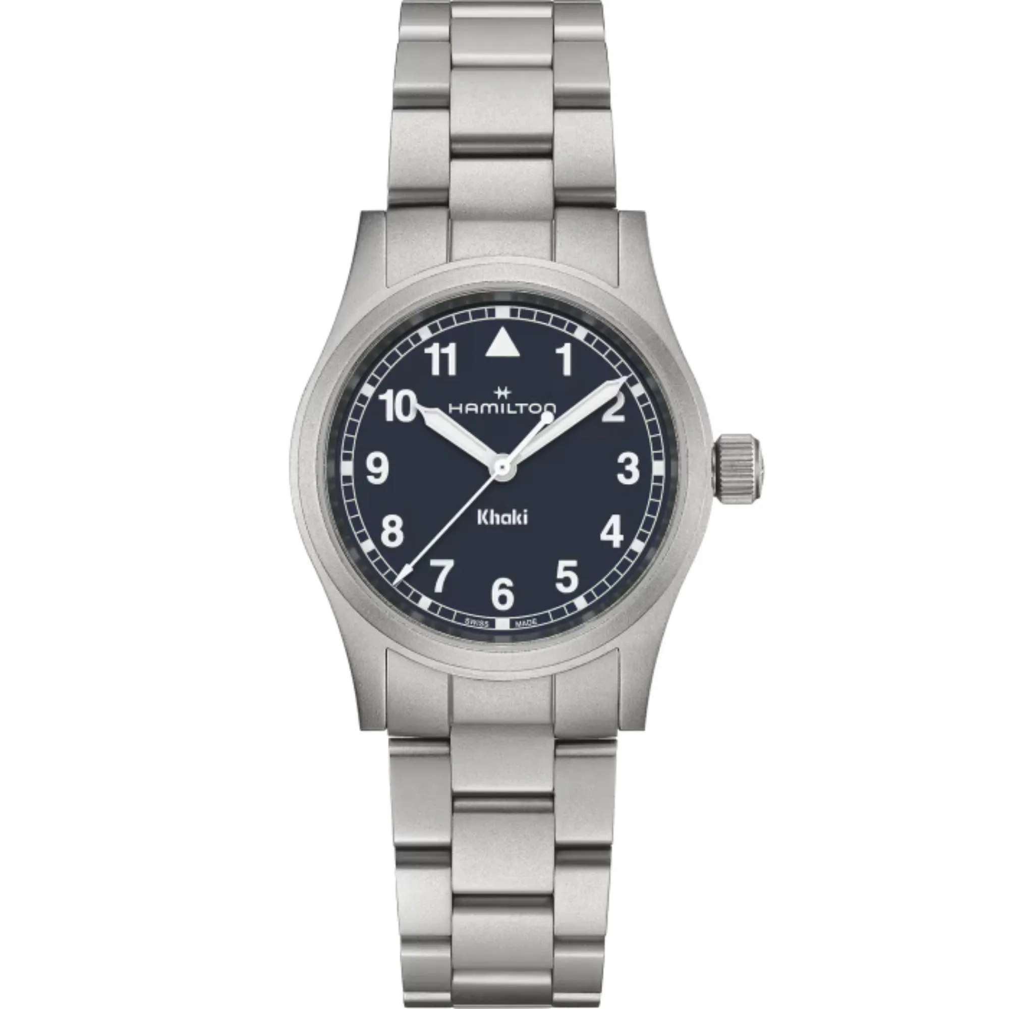 Hamilton Khaki Field Quartz 33 Stainless Steel / Blue / Bracelet - H69301140