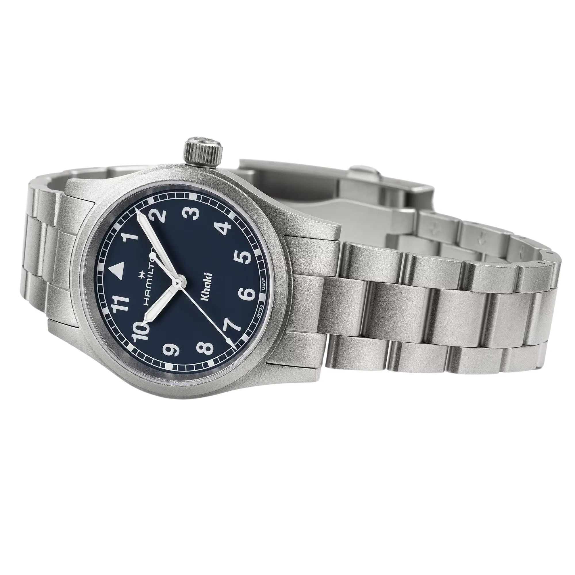 Hamilton Khaki Field Quartz 33 Stainless Steel / Blue / Bracelet - H69301140