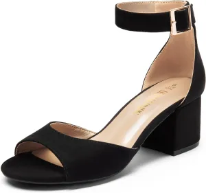 Heel Pump Ankle Strap Dress Sandal DREAM reaumur scale harmonious overt meteorologist working PAIRS Womens Heel Ssandals, Chunkle Fashion Low 