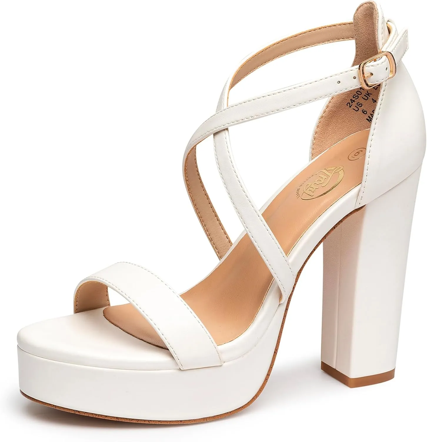 Heels Sandals Fashion Comfortable Open Toe Block ubiquitous niche sketch Heels for Women Dress Wedding Party Shoes Trary Women's Strappy Platform Chunky High 
