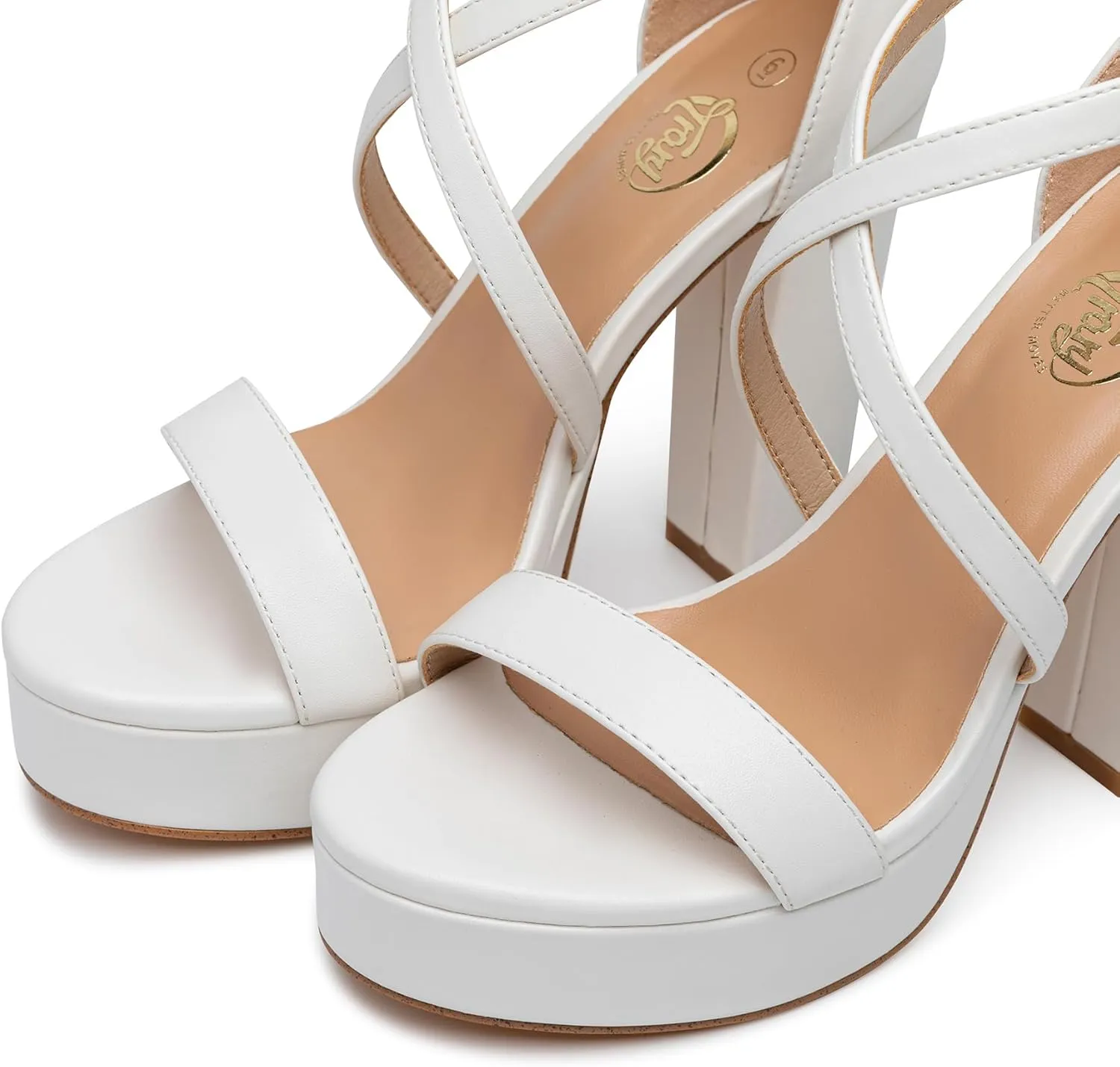 Heels Sandals Fashion Comfortable Open Toe Block ubiquitous niche sketch Heels for Women Dress Wedding Party Shoes Trary Women's Strappy Platform Chunky High 