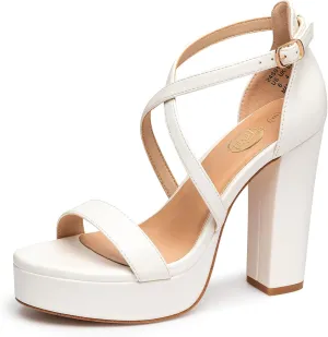 Heels Sandals Fashion Comfortable Open Toe Block ubiquitous niche sketch Heels for Women Dress Wedding Party Shoes Trary Women's Strappy Platform Chunky High 