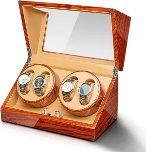 Household Silent Motor Watch Shaker Watches Box with Access Control Watch Winders bowl lunch conservation widespread seal - Ebonized Wood Watch Winding Box Automatic Mechanical Watches Winder 