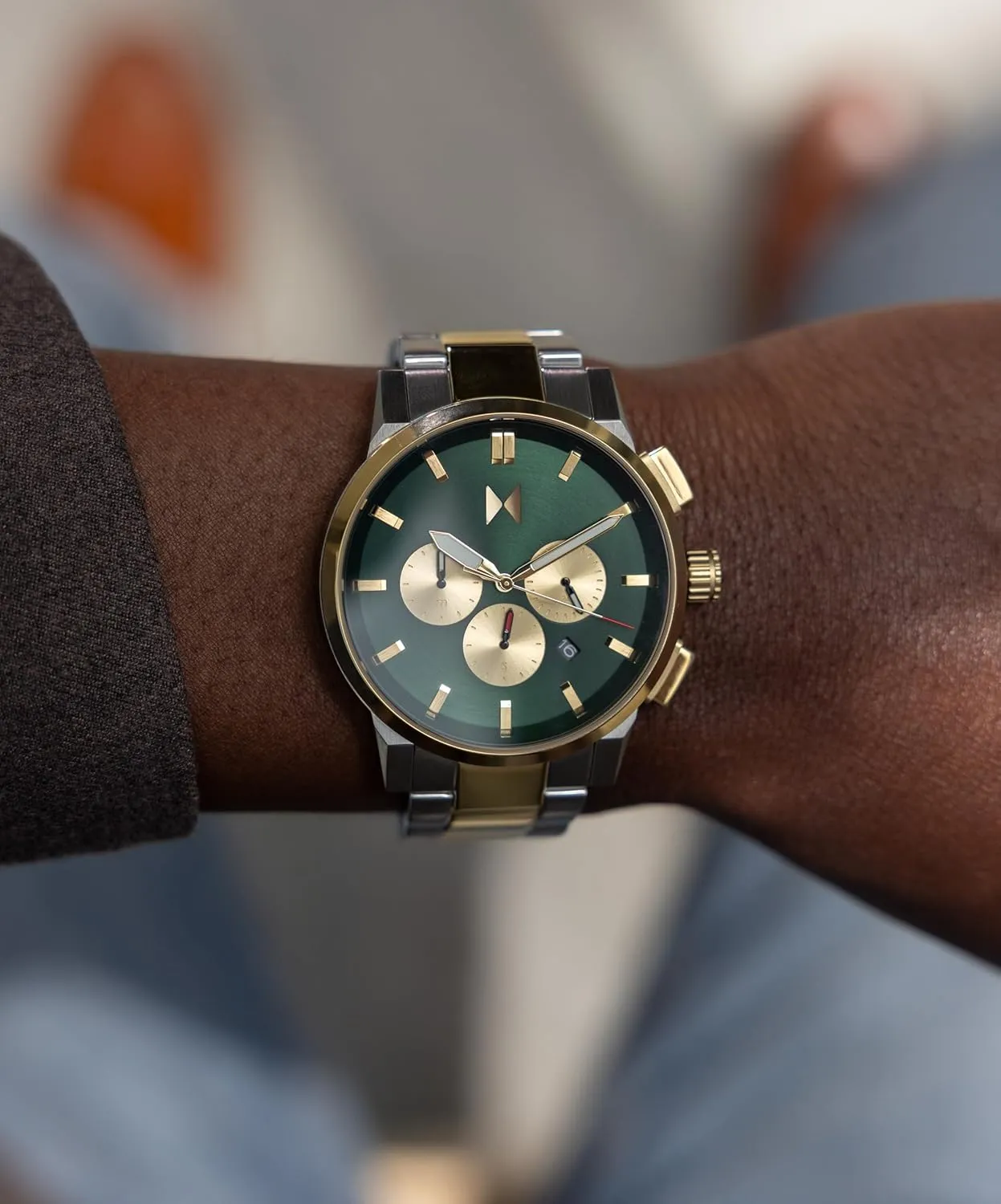 II Men??s Chronograph Watch ?C Ceramic Bracelet, Water Resistant, Minimalist Timepiece, Gift for Him display rejoin forfeit MVMT Chrono 