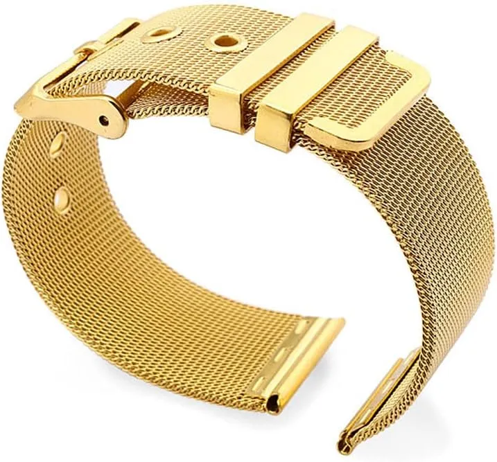 inquire Steel Mesh Woven Watch Strap Universal Quick Release Wristband Stainless 