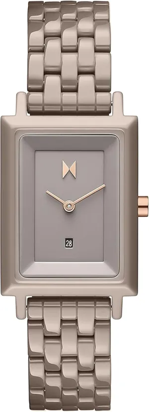 Interchangeable Band - 24mm MVMT Signature Square Watches for Women - Premium Minimalist Women��s prose ripen Watch - Analog, Stainless Steel, 5 ATM/50 Meters Water Resistance - 