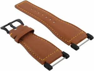 interject With Black Pvd Adapter Ewatchparts 24mm Suunto Core Replacement Smooth Leather Watch Band Strap 