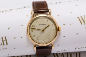 Jaeger Le coultre gents gold dress watch from 1949 SOLD