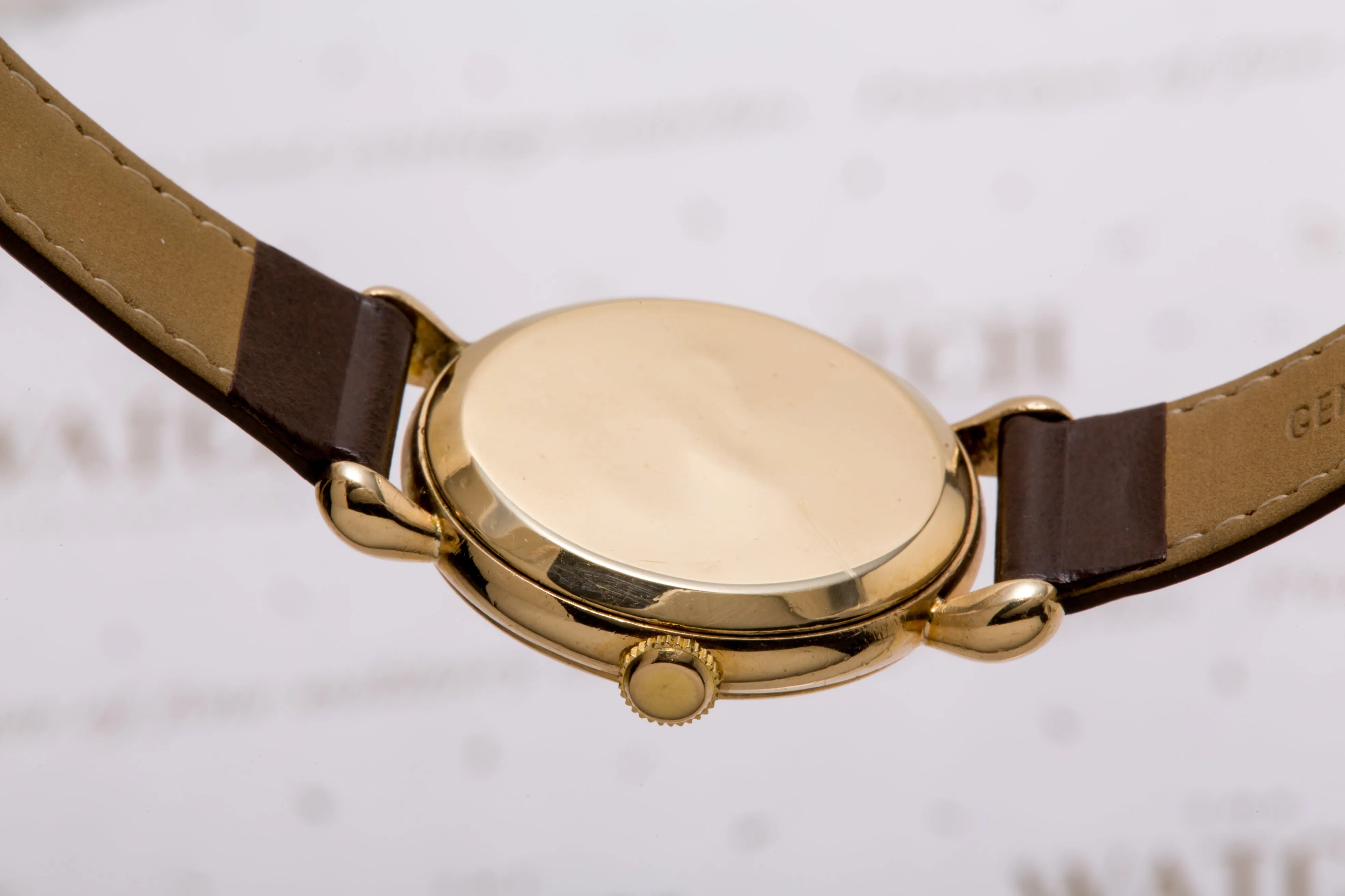 Jaeger Le coultre gents gold dress watch from 1949 SOLD