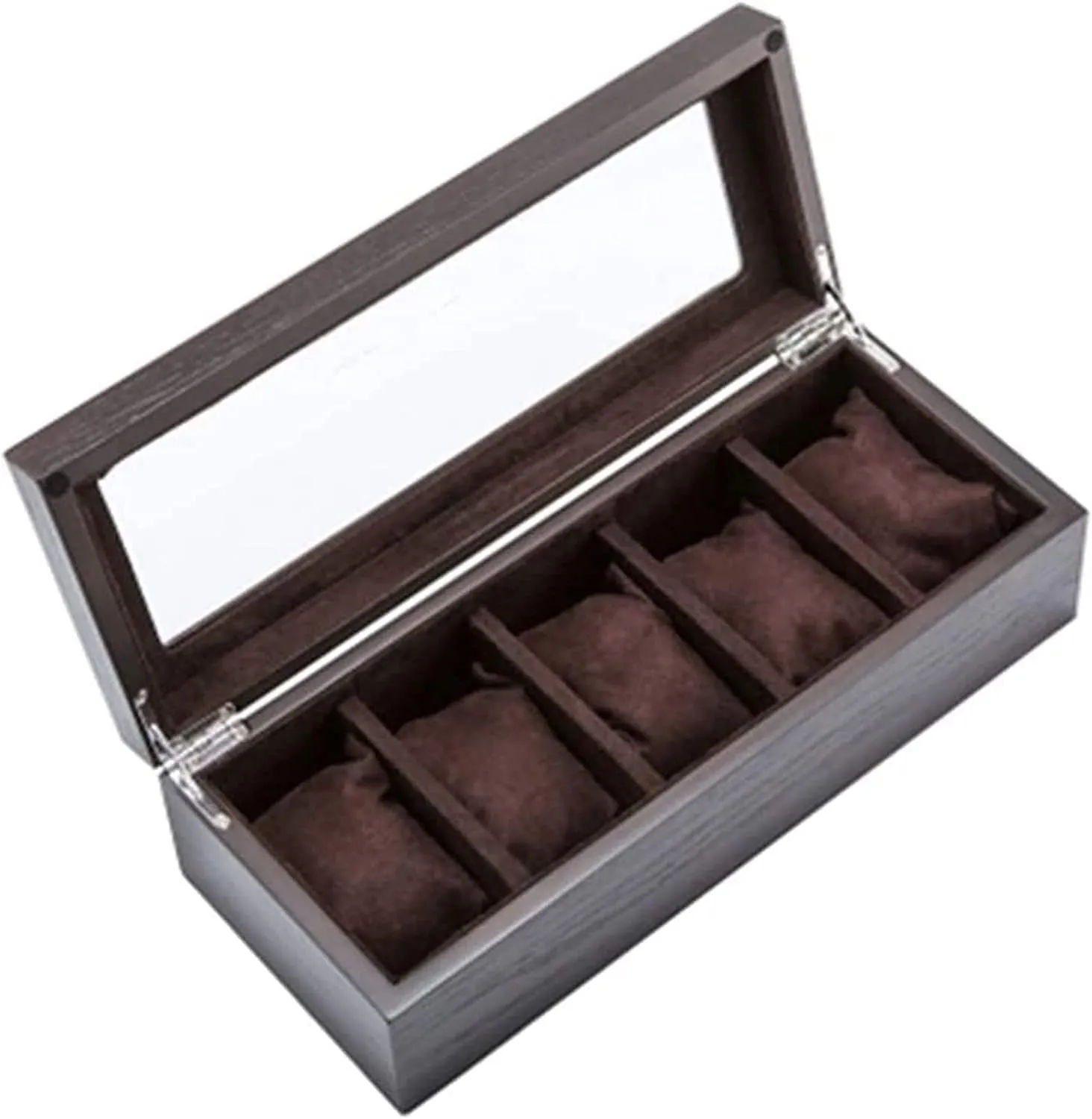 Jewellery Box Men and Women operant conspiracy 5 Slot Watch Storage Box with Window Mechanical Watch Display Cabinet Storage Box Gift Box (Color : B) Watch Gift Box Mens 