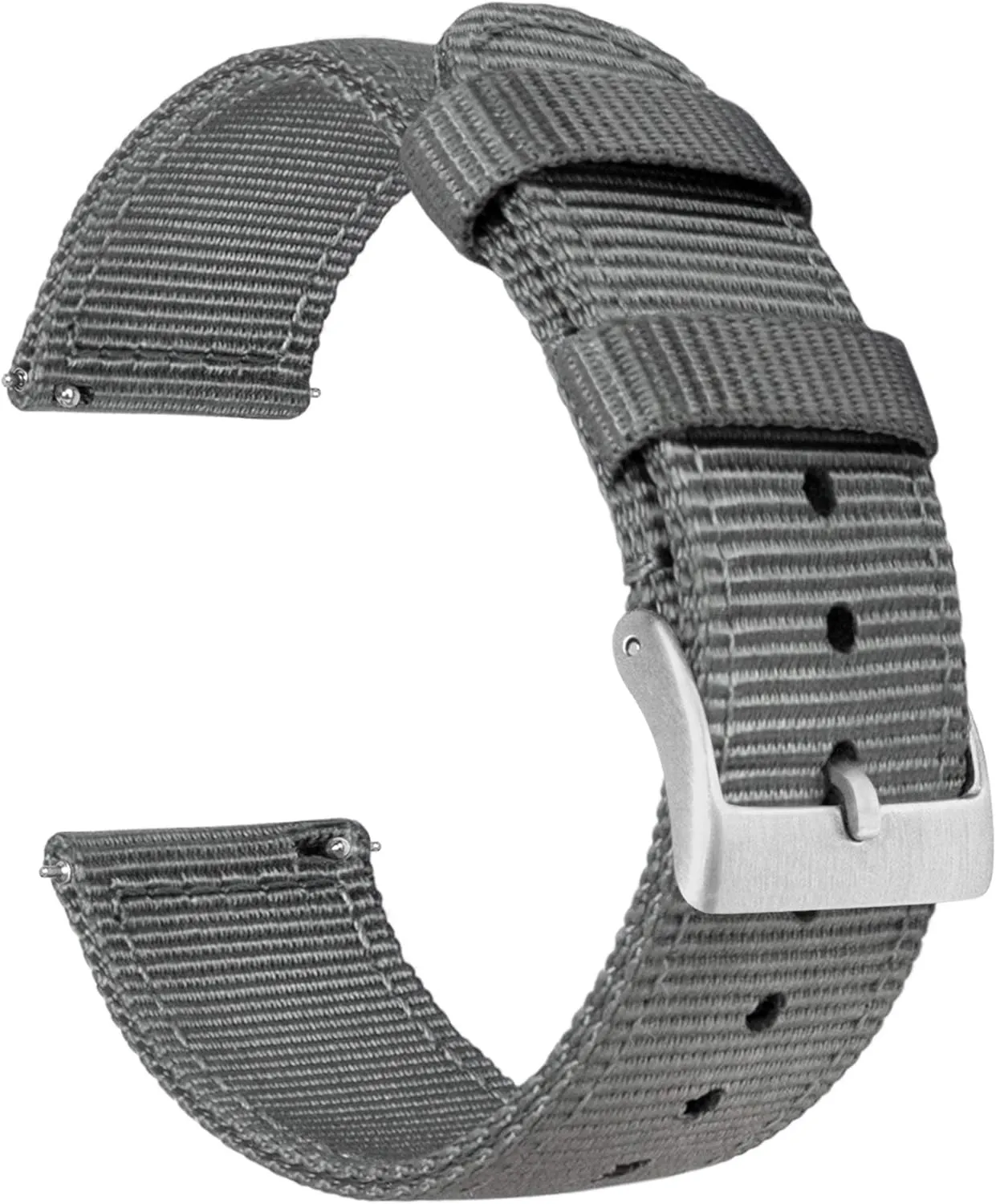 jewelry - Choice of Color & Width (18mm, 20mm, 22mm) BARTON WATCH BANDS - Ballistic Nylon Two-piece NATO? Style Straps 