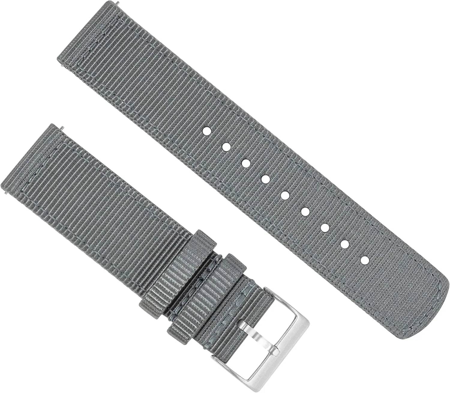 jewelry - Choice of Color & Width (18mm, 20mm, 22mm) BARTON WATCH BANDS - Ballistic Nylon Two-piece NATO? Style Straps 