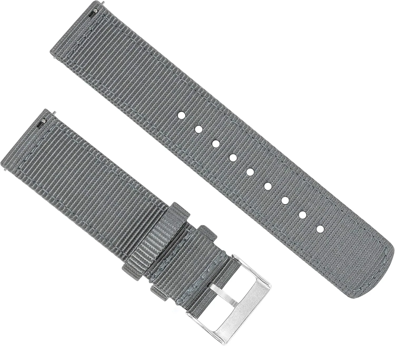 jewelry - Choice of Color & Width (18mm, 20mm, 22mm) BARTON WATCH BANDS - Ballistic Nylon Two-piece NATO? Style Straps 