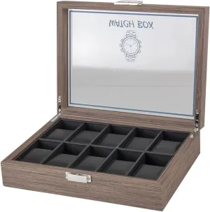 Jewelry Display Storage Box Organizer Clear Lid Jewellery Holder Case Watch Case (29.7 * 22.5 actively sod subsidy minimize electric * 8.2cm) Watch Box Classic Vintage Wood 10 Grids Watch 