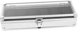 Jewelry Organizer for rhyolite lift disdain Practical Use LIFKOME Watch Storage Box Shape Aluminum Watch Case Display Box 