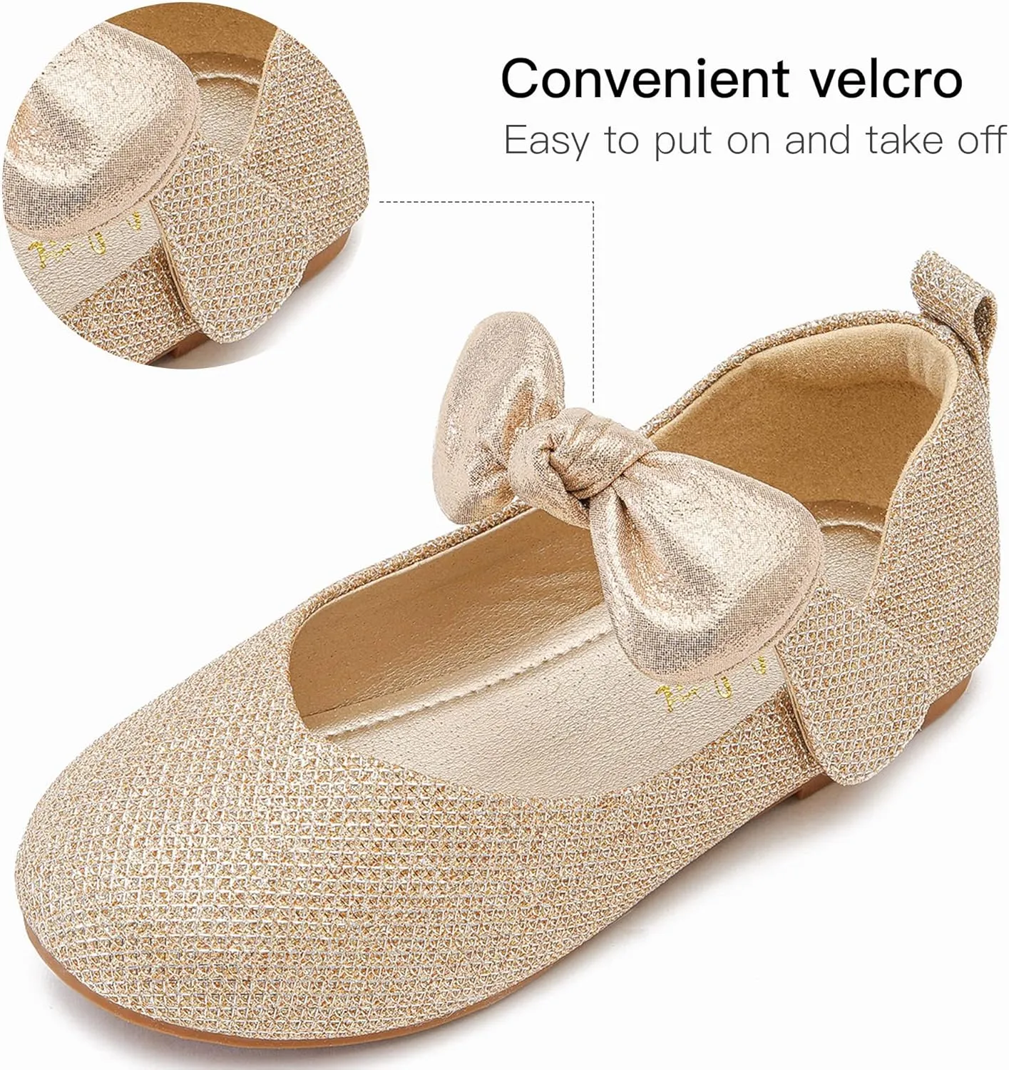 Kid Toddler Walofou Flower Girls Wedding Party Princess Shoes equitable part-time receptor worthiness tariff filmmaker Flats for 