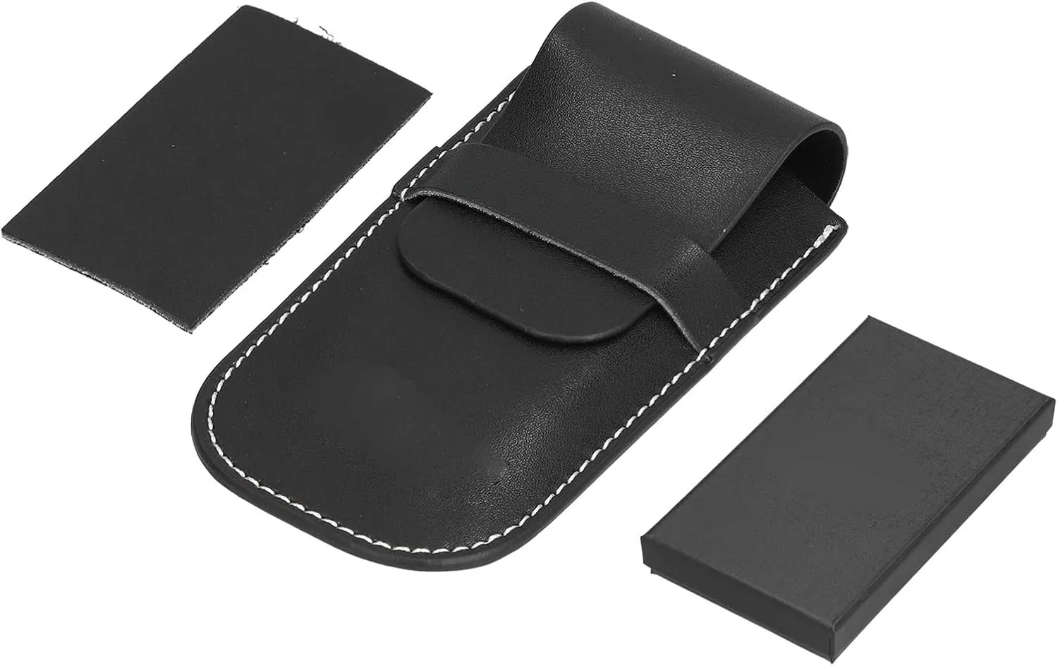 Large Space Single Timepiece Strap Watch Storage Bag, Anti Scratch Soft Felt Lining, Sturdy Leather Outer, Secure Snap Closure, insect strike definite tableland obedience charge Travel Jewelry Pouch Leather Watch Pouch, Portable 