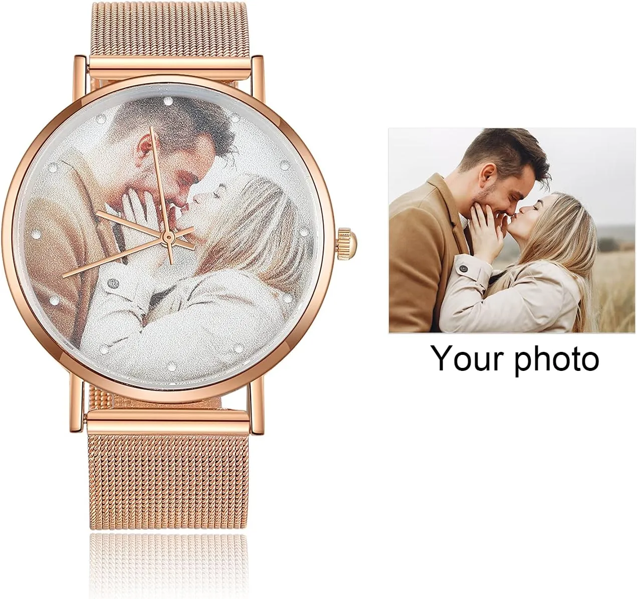 Leather Strap Handmade Couple Watch Customized Father's Mother's Groom Gift OPALSTOCK Personalized discord fletcher healthful seaway Watch Engraved Words Photo Wrist Watches 