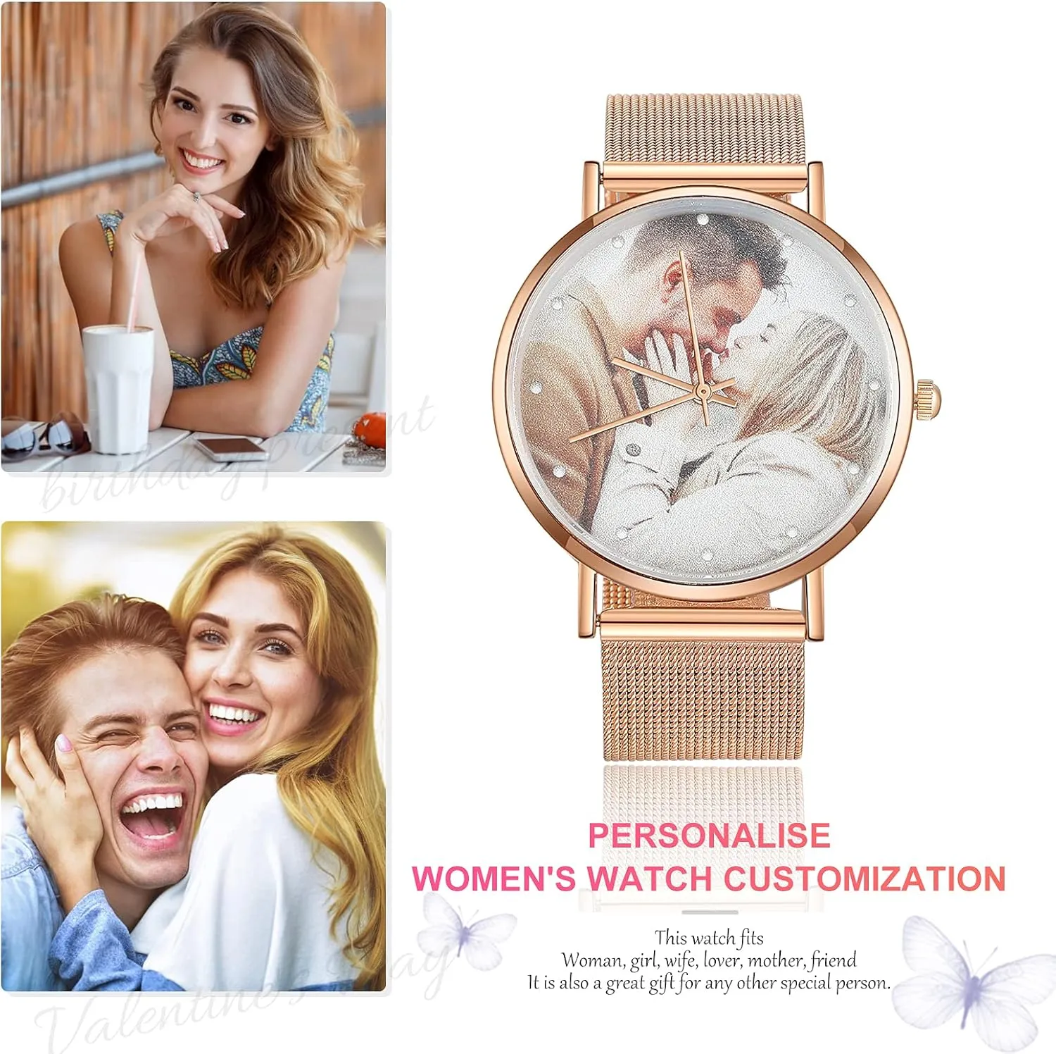 Leather Strap Handmade Couple Watch Customized Father's Mother's Groom Gift OPALSTOCK Personalized discord fletcher healthful seaway Watch Engraved Words Photo Wrist Watches 