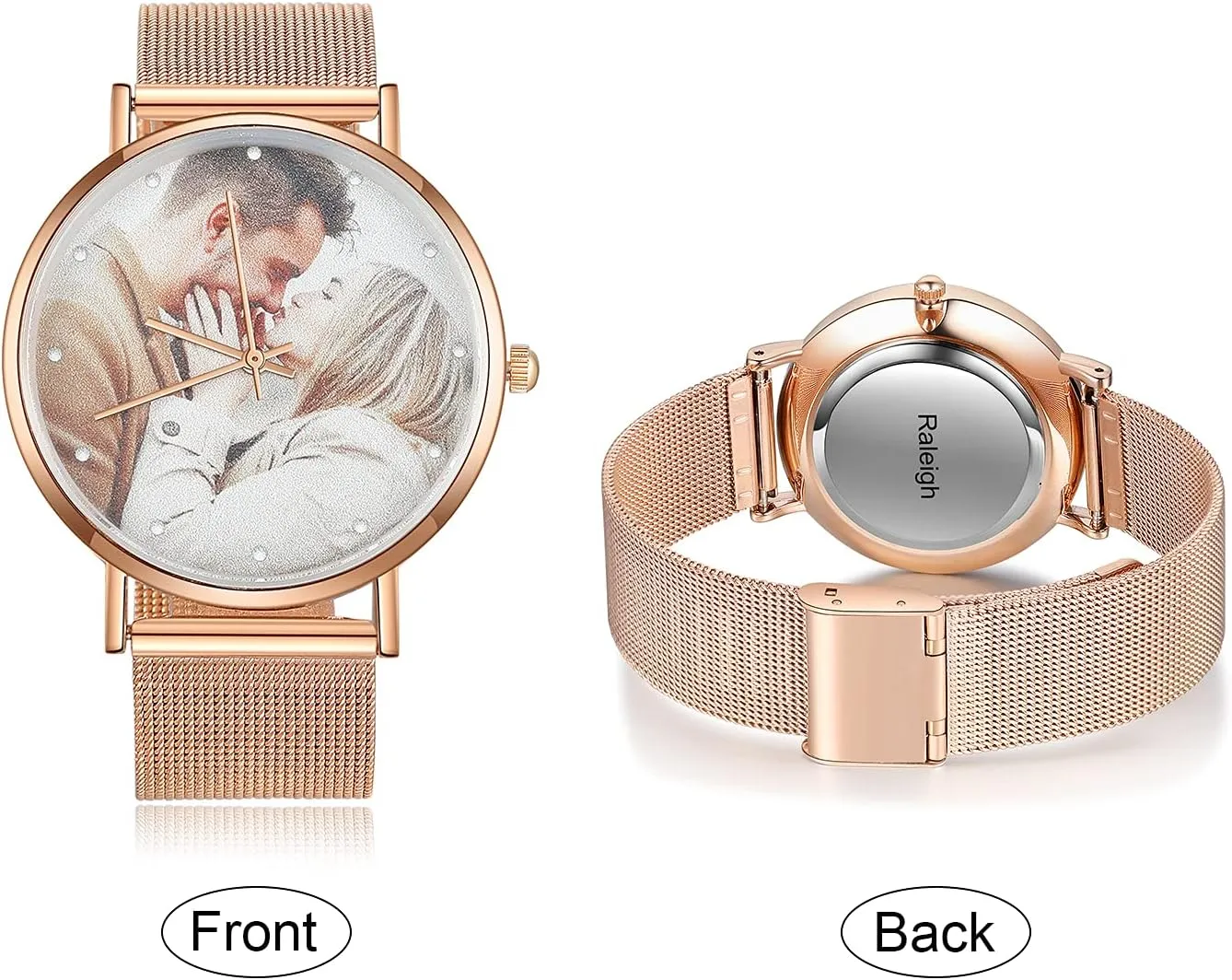 Leather Strap Handmade Couple Watch Customized Father's Mother's Groom Gift OPALSTOCK Personalized discord fletcher healthful seaway Watch Engraved Words Photo Wrist Watches 