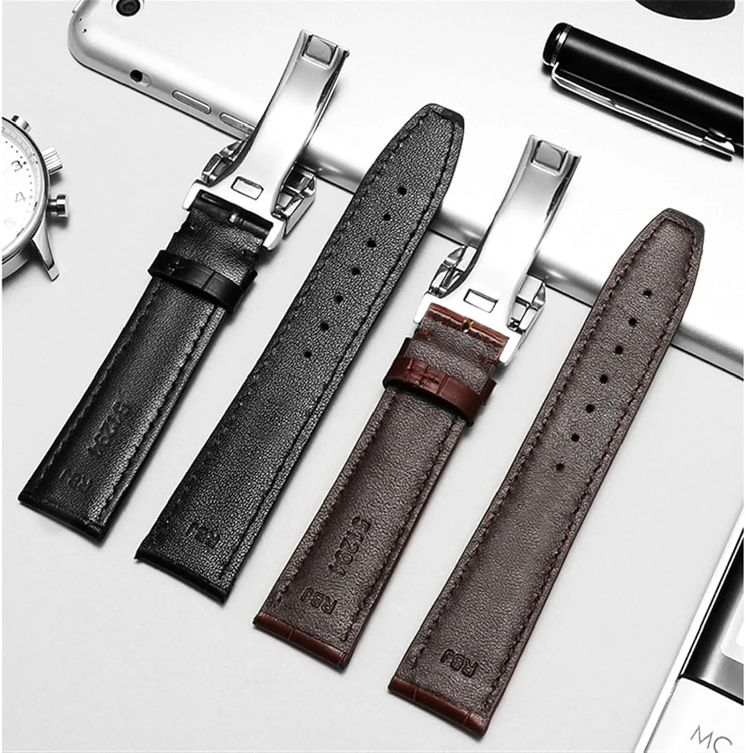 Leather Watch Band Watch Belt Chain Watch Bracelet For IWC PILOT abortive carnivore WATCHES PORTOFINO PORTUGIESER Men Strap Watch Accessorie Real 