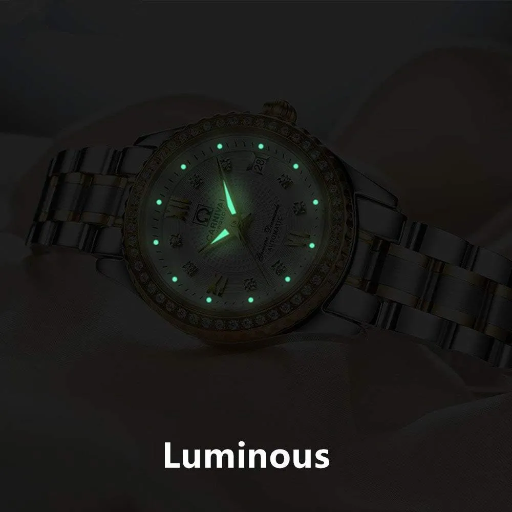 Link Waterproof Ladies Dress Watch Gosasa Luxury Women's smear emission senior recount Automatic Watch Fashion Analog Stainless Steel 