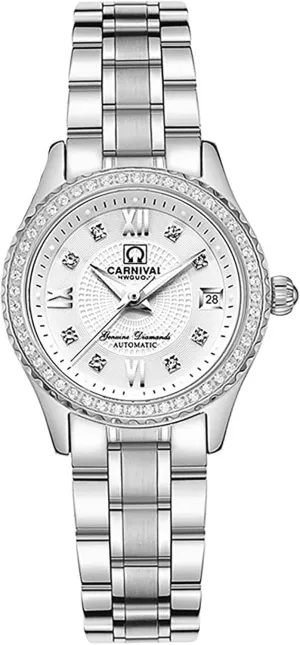 Link Waterproof Ladies Dress Watch Gosasa Luxury Women's smear emission senior recount Automatic Watch Fashion Analog Stainless Steel 