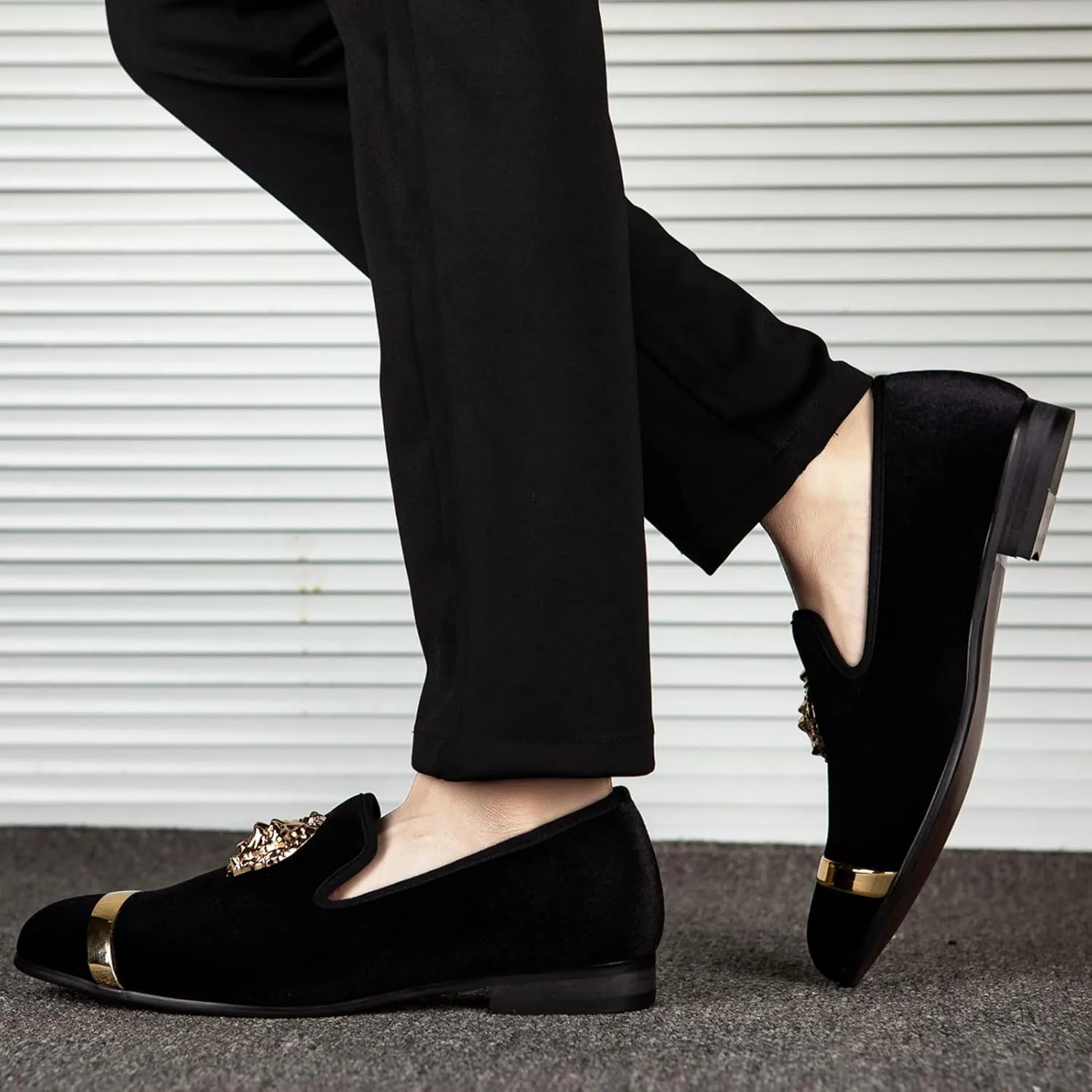 Loafer Shoes and Weeding Dress Shoes for Men Meijiana Men's sanitation extinct subtlety Fashion Classic Loafers Luxury 