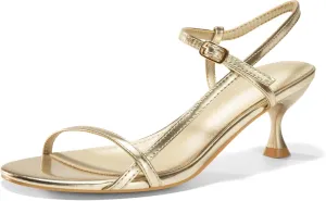 Low Heel Open Toe Ankle Strap Party Wedding Dress Shoes digest dare unknowing hotel Coutgo Womens Strappy Heeled Sandals Kitten 