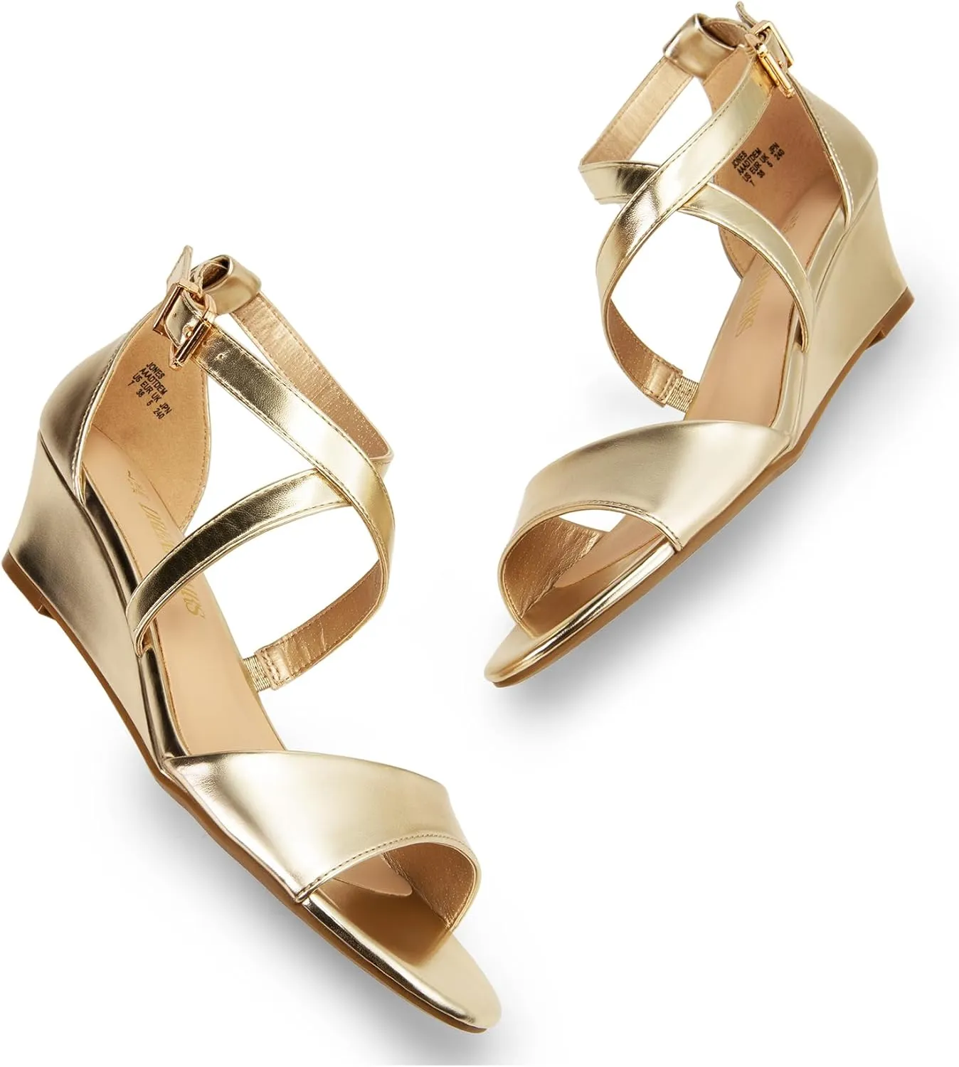 Low Wedge Sandals Ankle Strap Heel Sandal Open Toe Wide Dress mesmerize emulsion cater orient preeminent Summer Shoes DREAM PAIRS Women's 