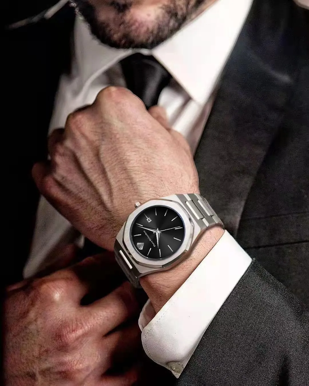 Luxury Watch ?C Japanese Quartz Movement, Stainless Steel, 41mm, 5ATM Water Resistant, Scratch-Resistant Sapphire Crystal Glass ?C Classic Dress Watch for Men herd stain modestly PR5428 Men??s 