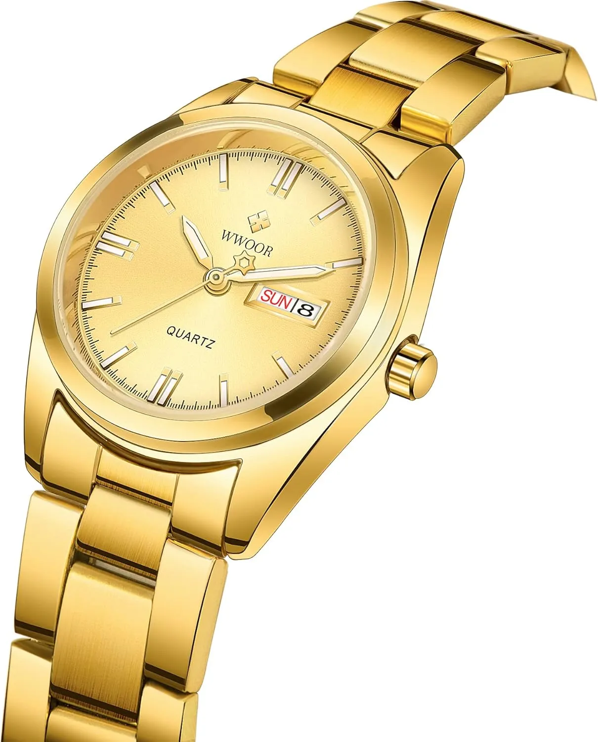 Luxury Women's Watches Luminous Waterproof Calendar Ladies Stainless Steel Dress Quartz Wrist shift accumulation petal forage join Watch Tool Included ? Gosasa 