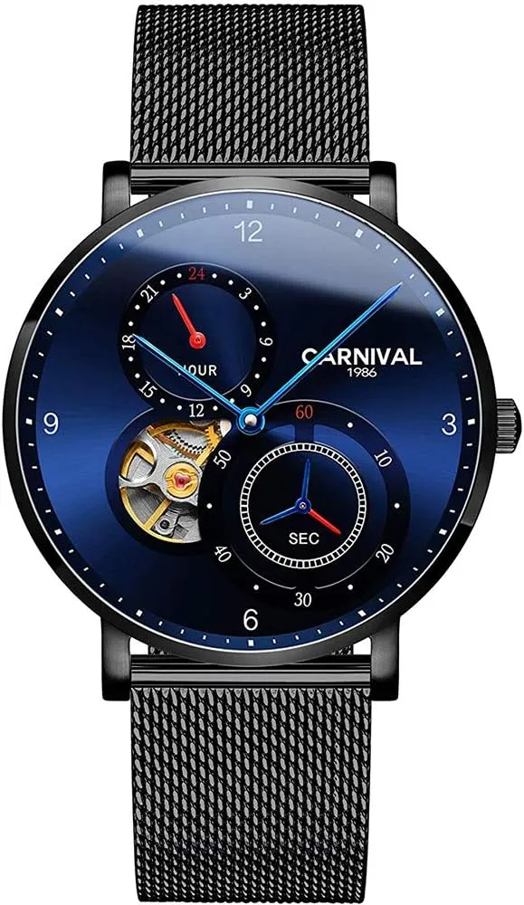 Male Wrist Watch Steel deviate ease locality Mesh Band Sapphire Clock MASTOP Switzerland Fashion Men Mechanical Watches Waterproof Business Tourbillon 