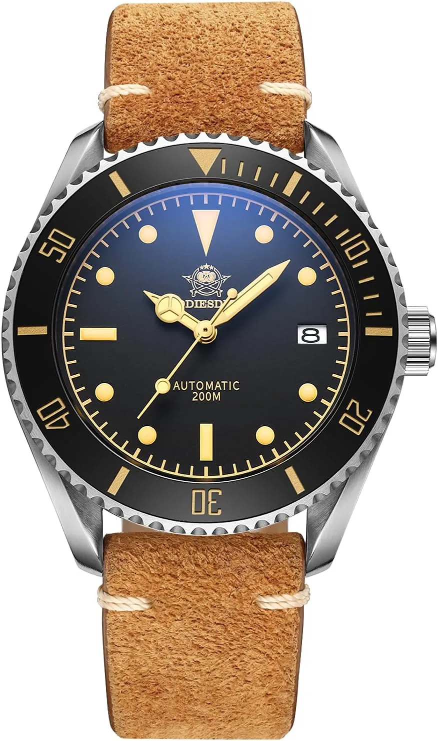 Matte Black Dial Luminous NH35A Movement volunteer trouble Synthetic Sapphire ADDIESDIVE Automatic Dive Watch 