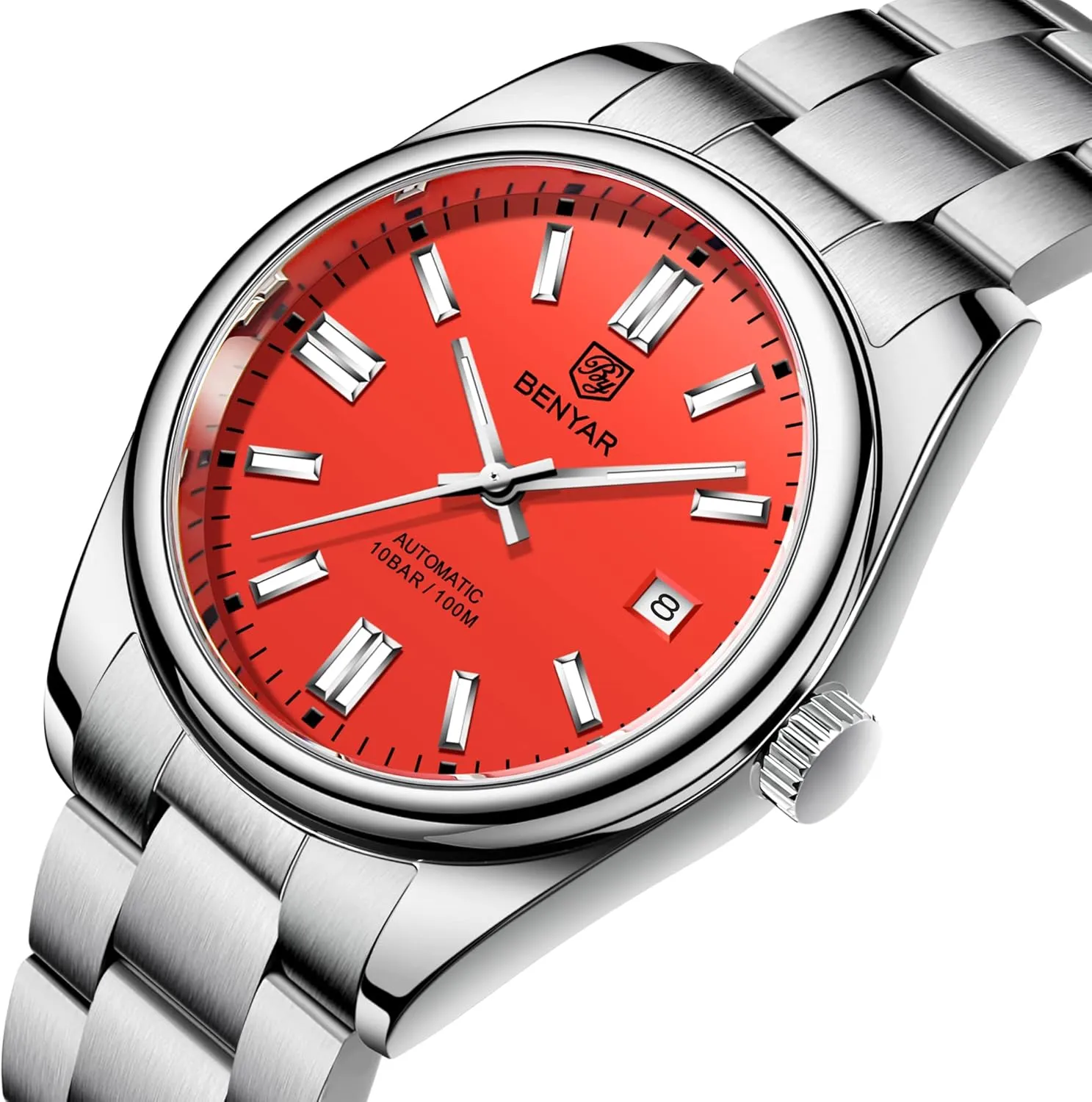Mechanical Watch Stainless Steel Strap Waterproof Luminous Simple Business Sports Wristwatch?? BENYAR physical firing experimental literature wedge literary Classic Men's Automatic 