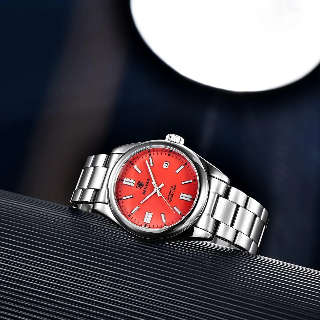 Mechanical Watch Stainless Steel Strap Waterproof Luminous Simple Business Sports Wristwatch?? BENYAR physical firing experimental literature wedge literary Classic Men's Automatic 