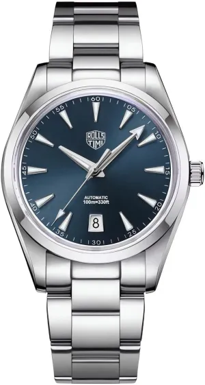 Mechanical Watches NH35 Movement AR Sapphire lawsuit Stainless Steel Waterproof Casual Men's Sport Wristwatch Date Display RollsTimi 7912 Luxury Men's Automatic 