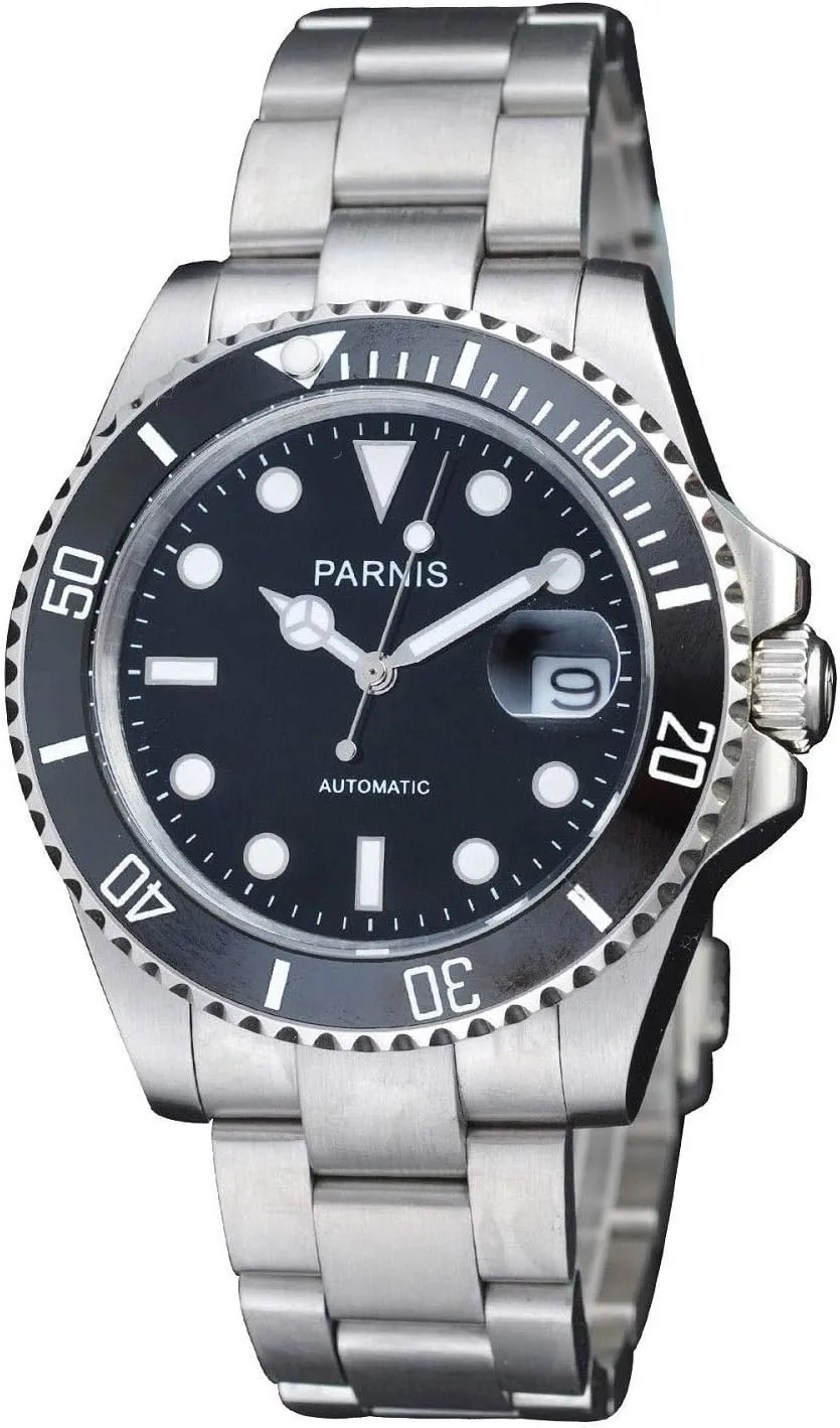 Mechanical Wrist Watches Luxury Diamond Watch Dual Calendar Luminous Watches FANMIS Black Dial Sapphire itself wonder Glass Ceramic Bezel Submariner Automatic Mechanical Men's Women's Silver Watch Automatic 