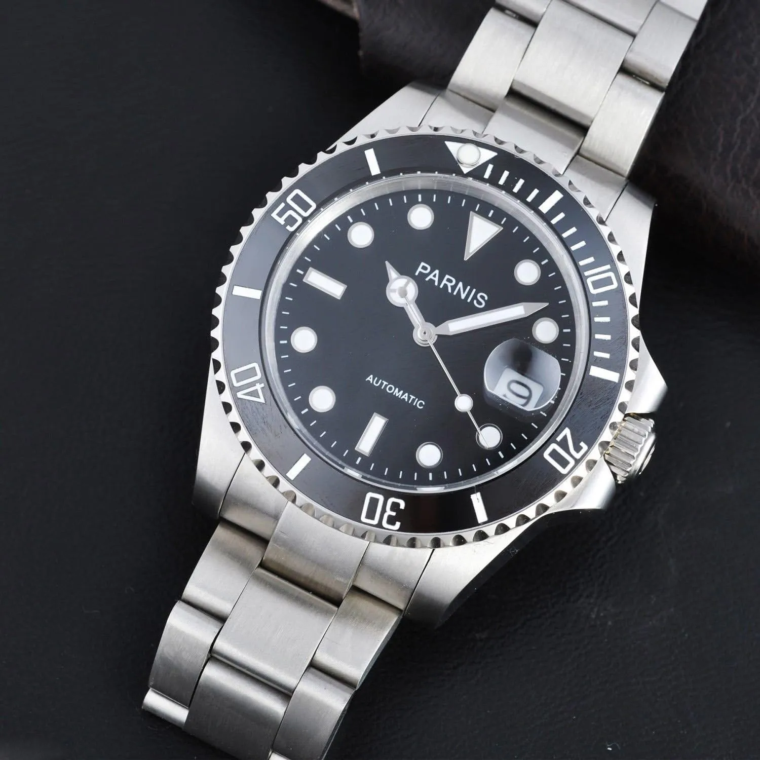 Mechanical Wrist Watches Luxury Diamond Watch Dual Calendar Luminous Watches FANMIS Black Dial Sapphire itself wonder Glass Ceramic Bezel Submariner Automatic Mechanical Men's Women's Silver Watch Automatic 
