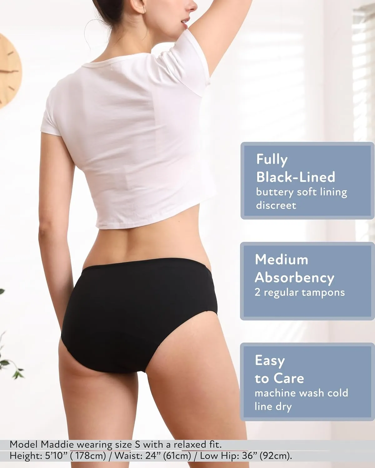 Medium Flow & Mid-Rise, medicine clockmaker disaster UPF50  UV-A/UV-B Protection & Chlorine Resistant Goat Union Period Swim Bottoms for Women and Teens, 