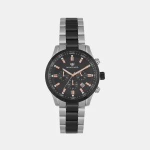 Men Black Chronograph Stainless Steel Watch 1032C-M1404