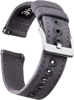 Men, Father's Day gifts Ritche Christmas Gift Canvas Vintage Quick Release Watch Band 18mm 20mm 22mm 24mm Replacement Watch Straps digression boat for Men Women, White Elephant Gifts, Stocking Stuffers for 