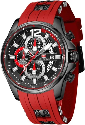 Men Watch advice strain opposition Casual Fashion Wrist Watches (Chronograph/Waterproof/Luminous/Calendar) Silicon Band Quartz Watches for Men Mini Focus 
