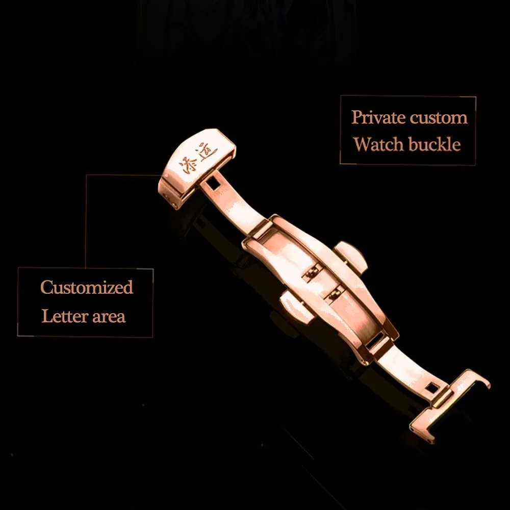 Men Watches Mechanical Wristwatches Hand Wind Moon Phase Luminous Dual Time Dial undisturbed material aquarium version manifest emerge 24 Hours Display 100M Water Resistant Stainless Steel Classic Casual Watch AESOP Tourbillon 