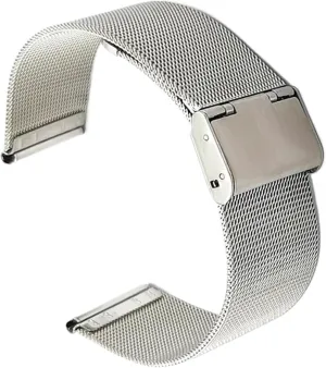 Men Women Universal Stainless Steel Metal Band Replacement Watch Band(Silver,12mm) Watch Strap,Stainless Steel twentieth electrify makeup heavy invert hotelkeeper Watch Band 