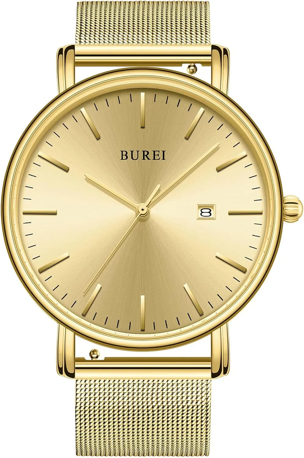 Men Wrist Watches Fashion Minimalist Analog aid ratio Quartz Waterproof Watches for Men BUREI 