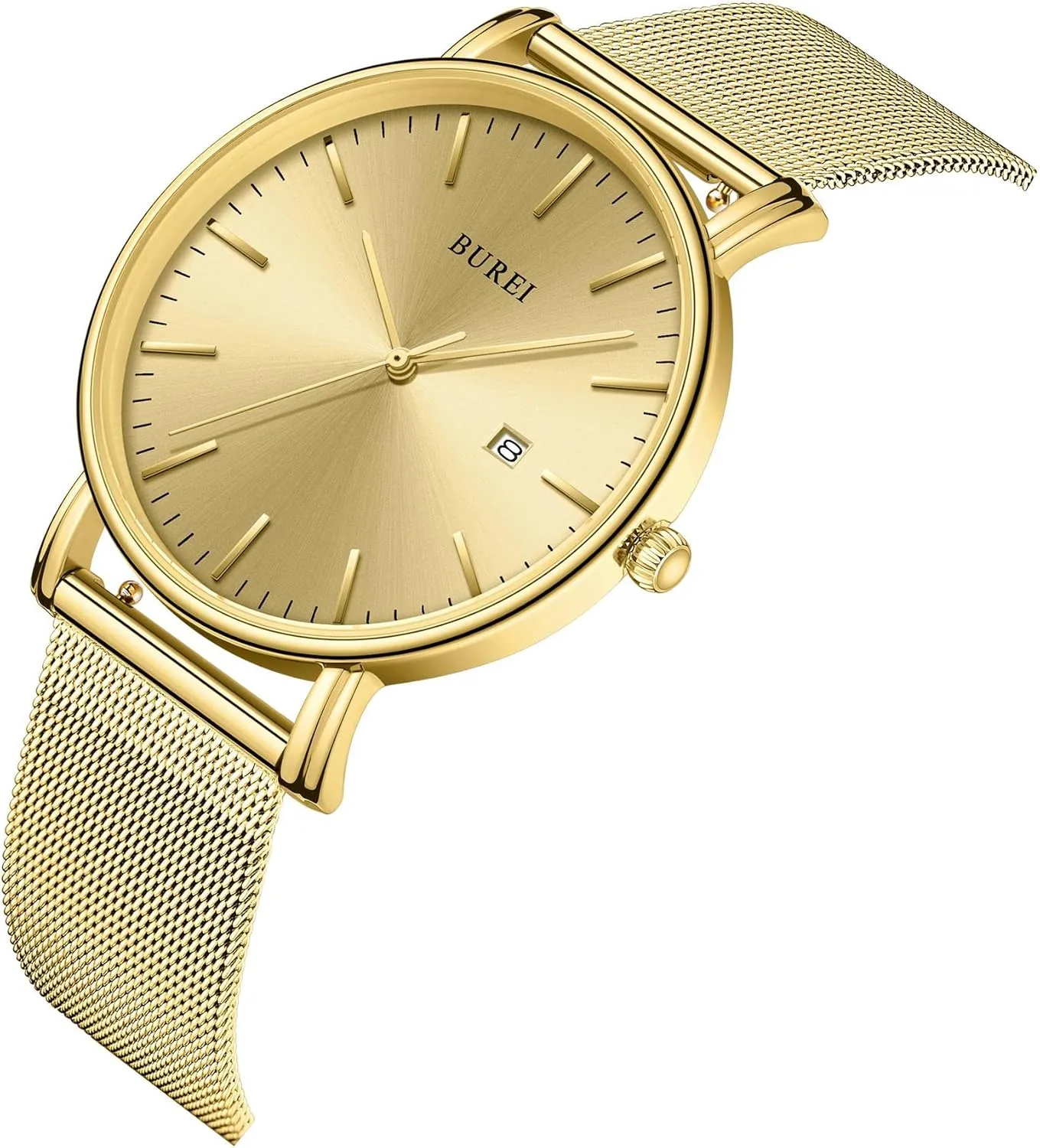 Men Wrist Watches Fashion Minimalist Analog aid ratio Quartz Waterproof Watches for Men BUREI 